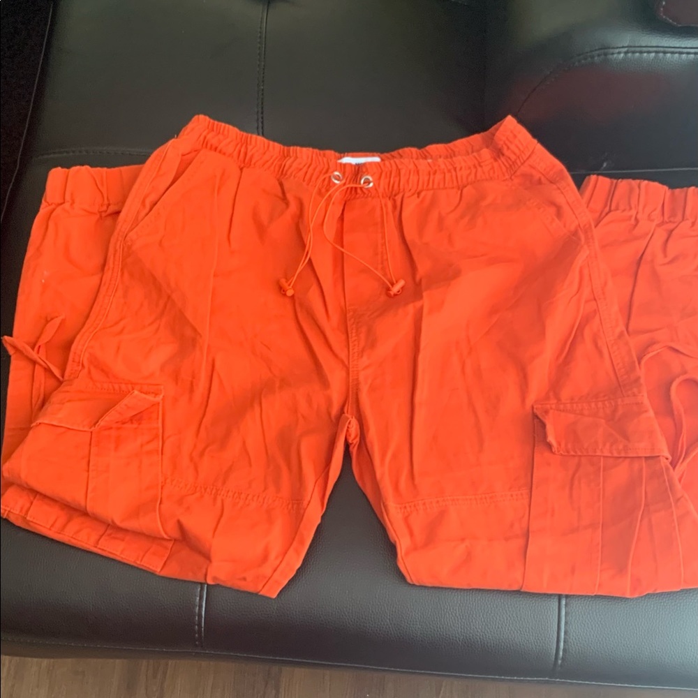 Orange Cargo Pants